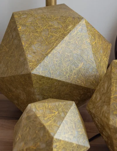 Hedron design lámpák sárga